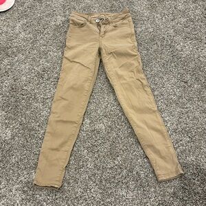 American eagle girls KHAKI stretch jeans
